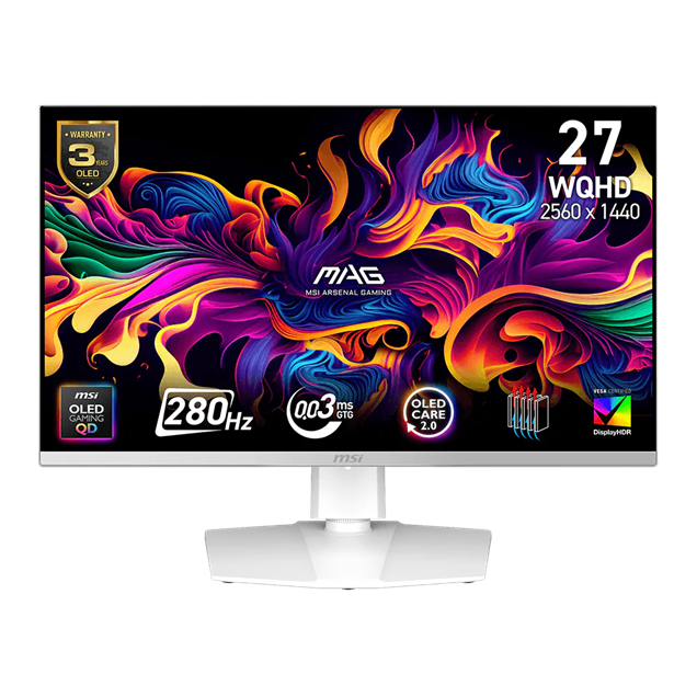 MSI   26.5" Gaming Monitor - QD-OLED, 0.03ms, HDMI, DP